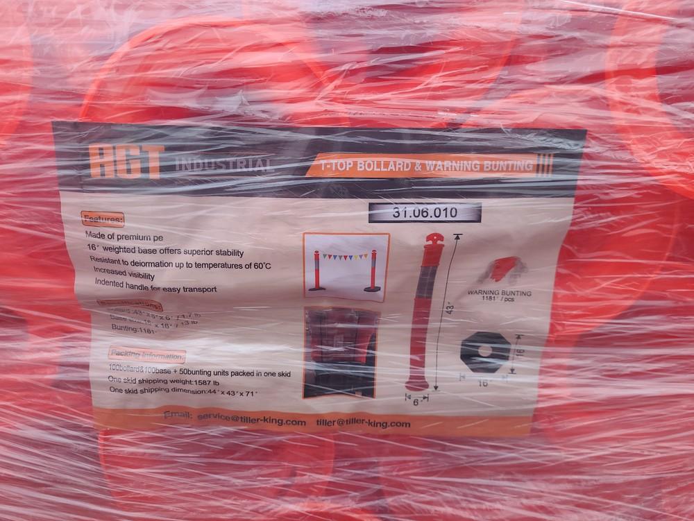 AGT T-Top Bollards & Warning Buntings