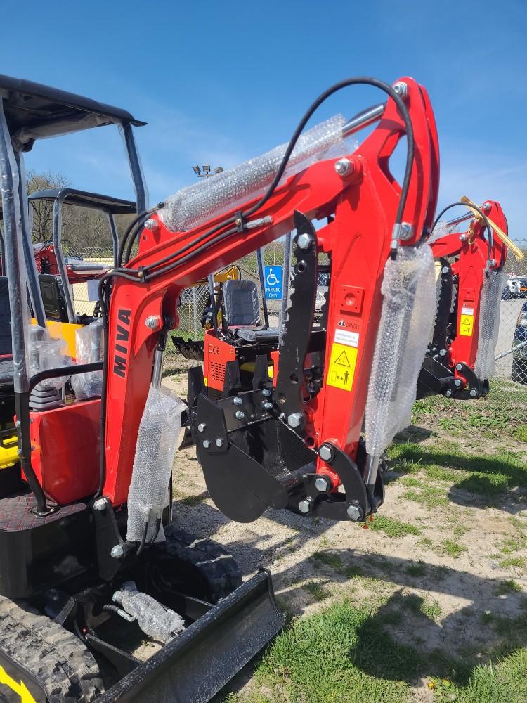 Red Miva VA13 Mini Excavator w/ Thumb