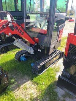 Red Miva VA13C Mini Excavator w/ Thumb