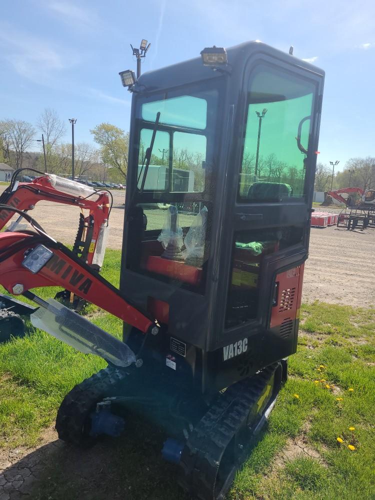 Red Miva VA13C Mini Excavator w/ Thumb