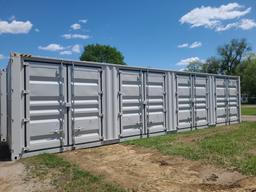 40' High Cube Container w/ 4 side doors