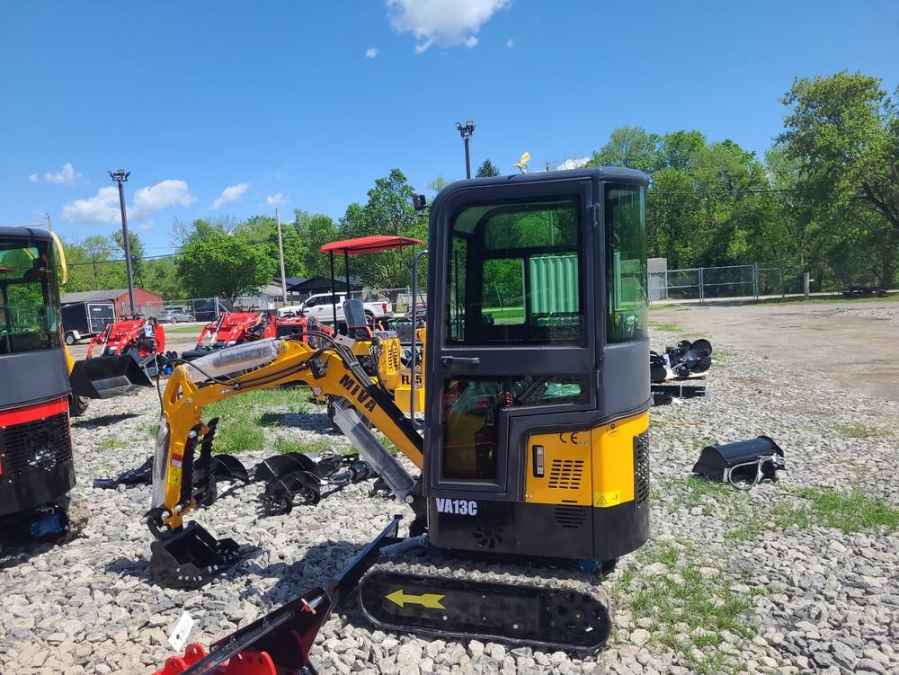 Yellow Miva VA13C Mini Excavator w/ Thumb