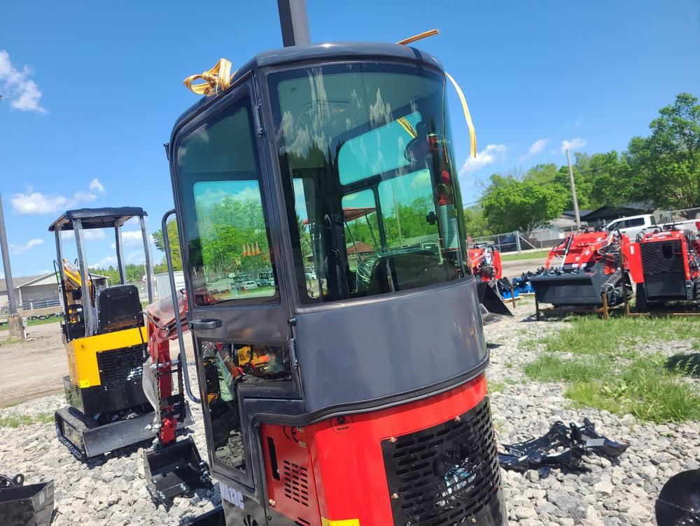 Red Miva VA13C Mini Excavator w/ Thumb