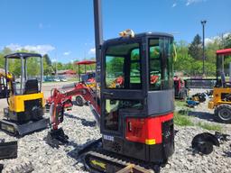 Red Miva VA13C Mini Excavator w/ Thumb