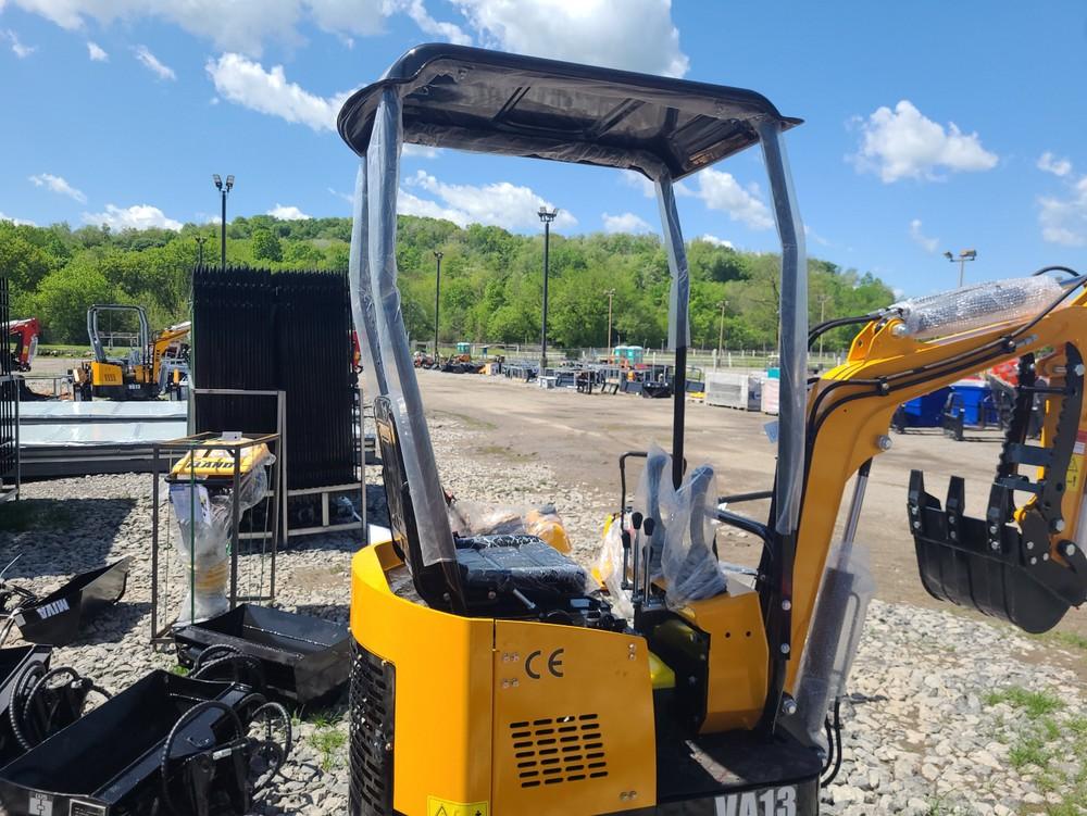 Yellow Miva VA13 Mini Excavator w/ Thumb