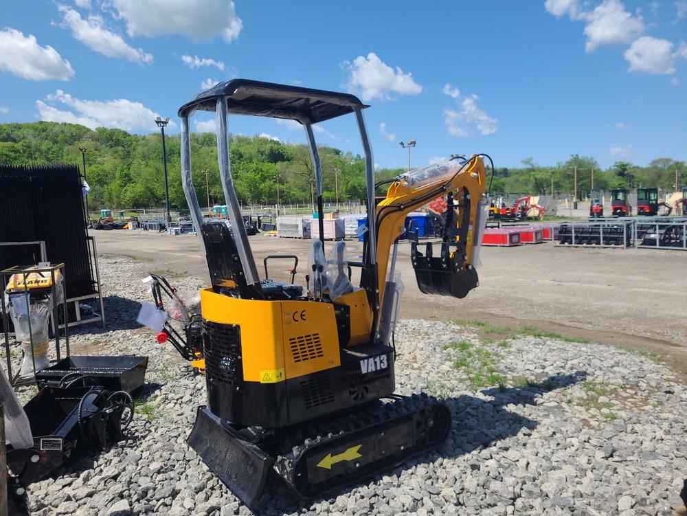 Yellow Miva VA13 Mini Excavator w/ Thumb