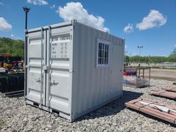 10' Storage Container w/ Man Door & Window