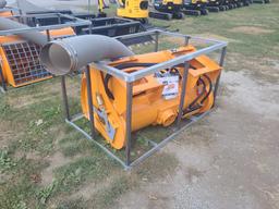 Landhonor Skid Loader Double Discharge Cement Mixer w/ Hose & Controls