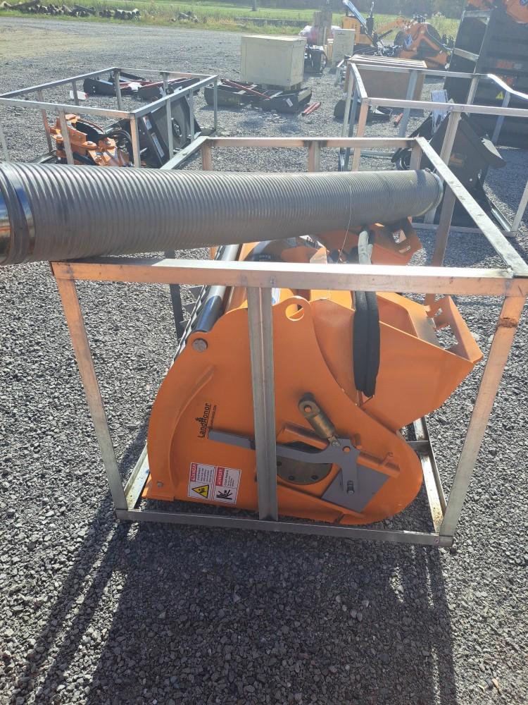 Skid steer double discharge concrete mixer