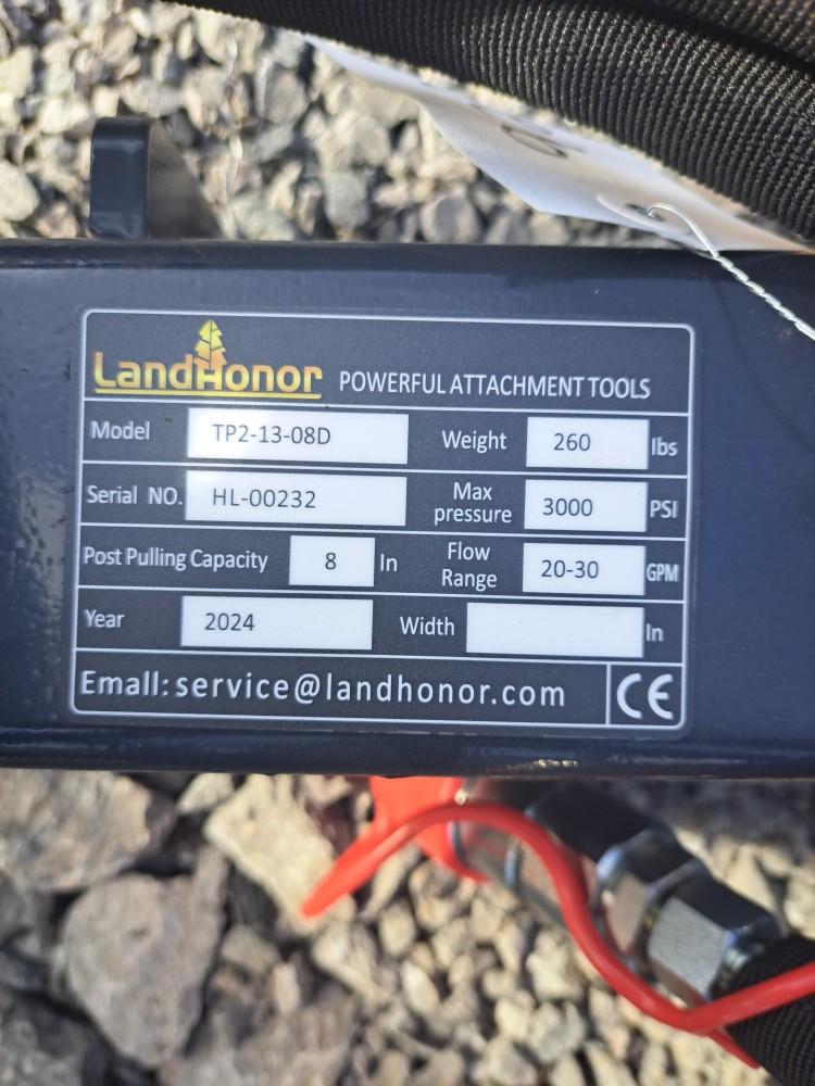 Land honor Skid steer Tree Puller attachment