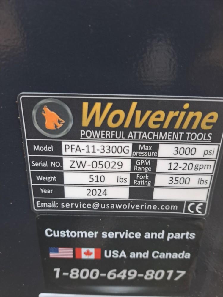 Wolverine 48" Hydraulic Adjustable Forks - 4,000 lb