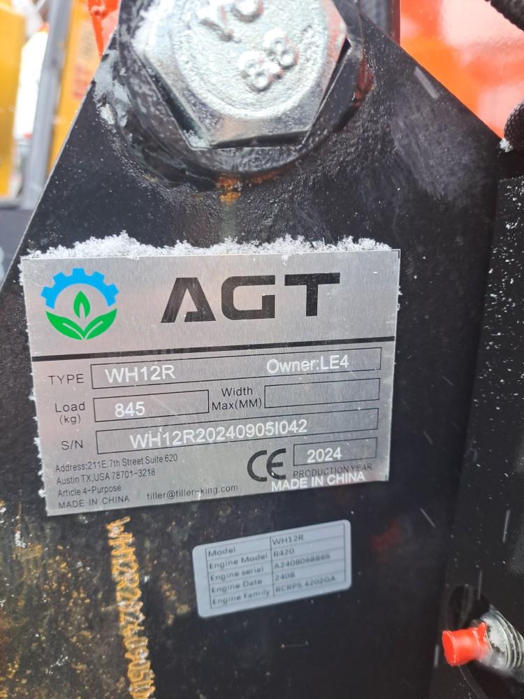 AGT WH12-R Mini Excavator w/ Canopy, Thumb & Blade