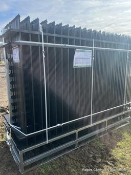 10'x7' Steel site fence