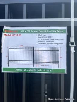 10'x7' Steel site fence