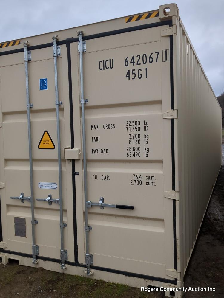 40' High cube Container- no side doors