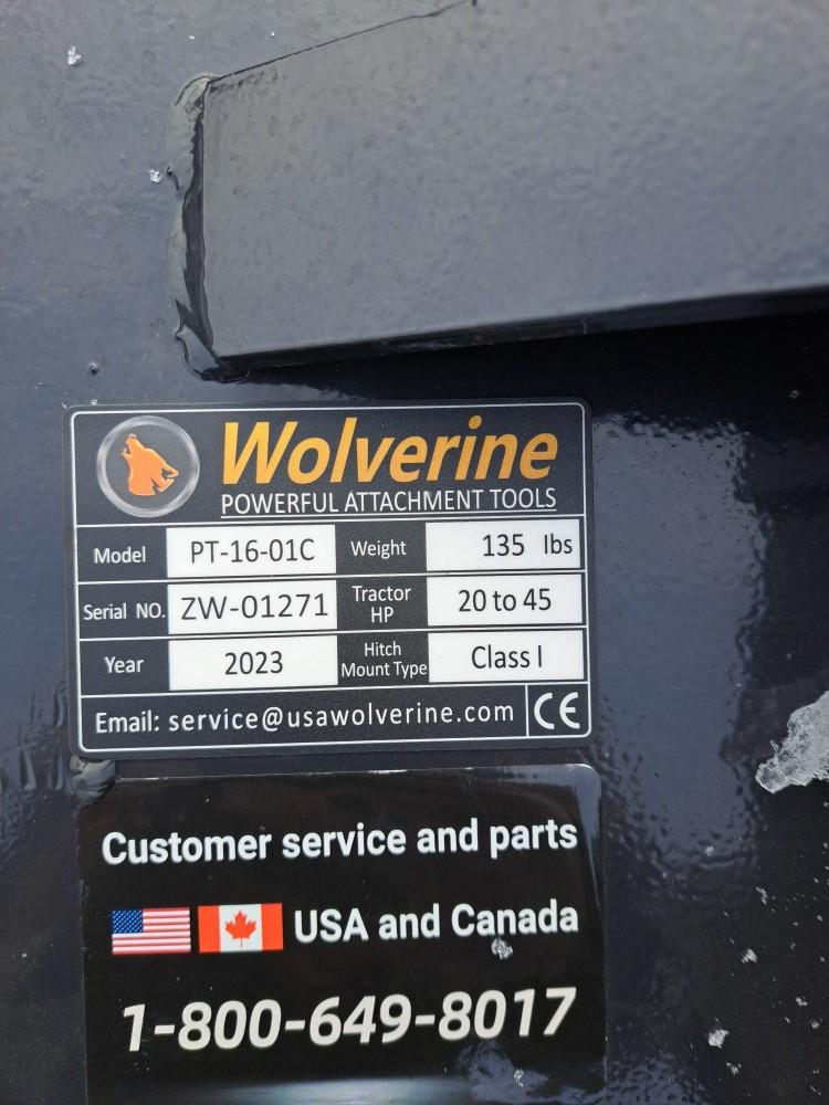 Wolverine Skid steer 3 point quick attach attachment
