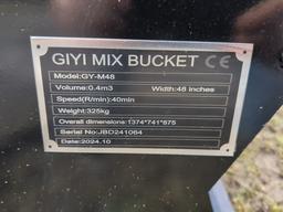 GIYI Skid steer 48" Mixing bucket