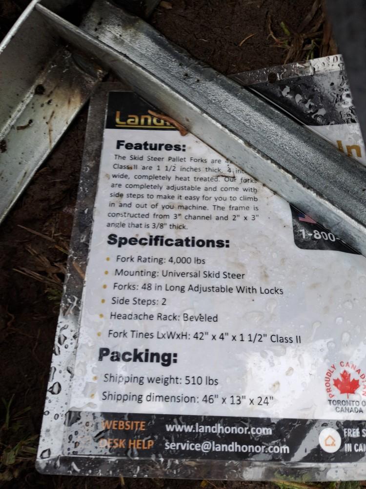 Land Honor skid steer Rotating Grapple