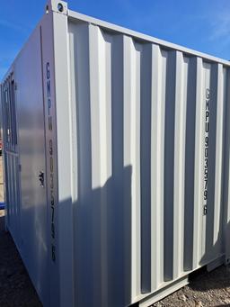 8' Storage Container w/ Man Door & Window (window is broken)