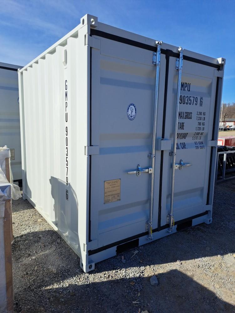 8' Storage Container w/ Man Door & Window (window is broken)