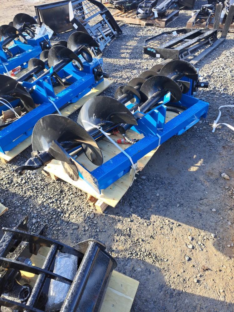 Future Skid Steer Auger Attachment w/ 3 Bits