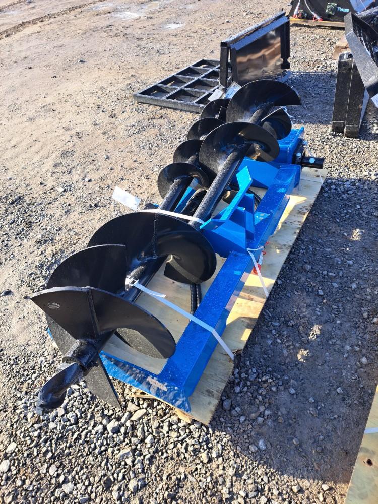 Future Skid Steer Auger Attachment w/ 3 Bits