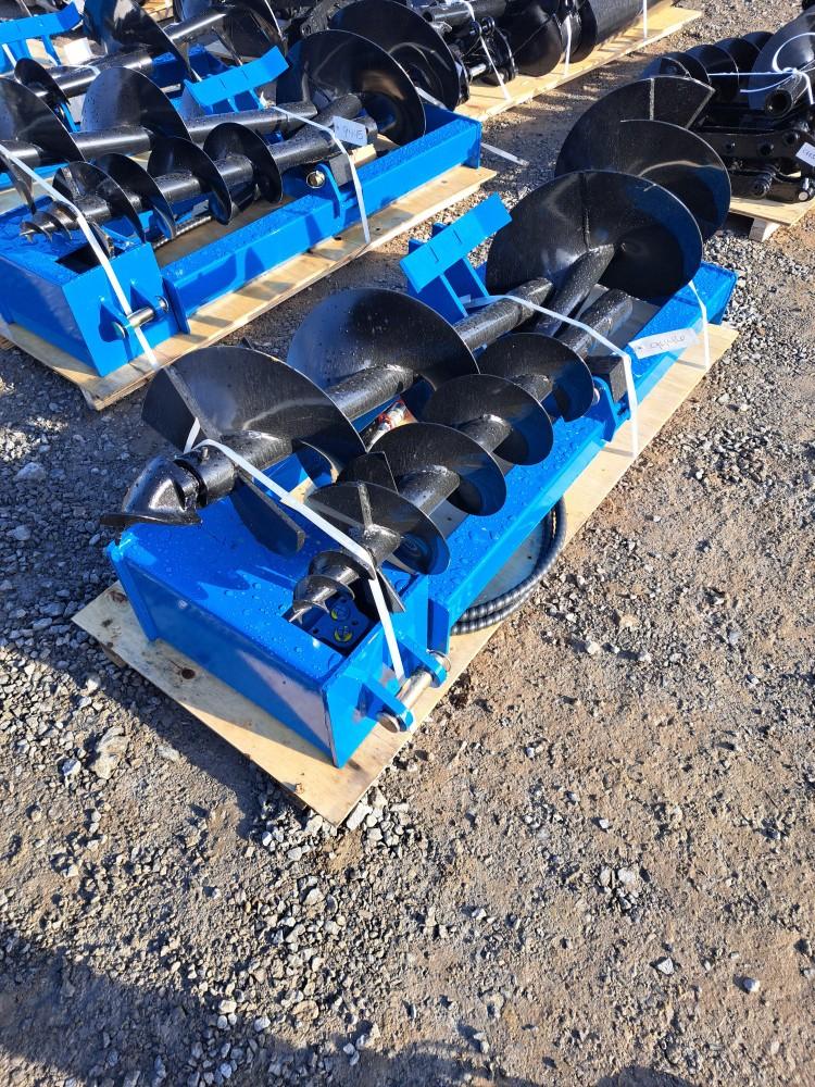 Future Skid Steer Auger Attachment w/ 3 Bits