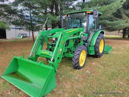 John Deere 5065E Diesel Tractor w/ Full Cab