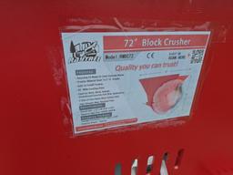 Raytree RMBC72 Skid Loader Block Crusher