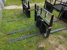 Kivel Mini Skid Loader Forks