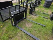 Kivel Mini Skid Loader Forks
