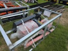 WIG Skid Loader Auger Attachment w/ 12" & 18" Bits & Extension Rod