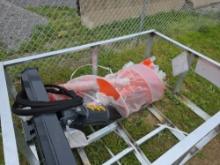 WIG Skid Loader Auger Attachment w/ 12" & 18" Bits & Extension Rod