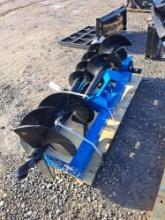 Future Skid Steer Auger Attachment w/ 3 Bits