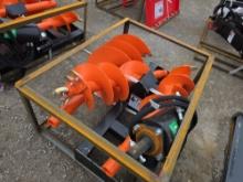 Raytree RMA42 Skid Loader Auger w/ 3 Bits