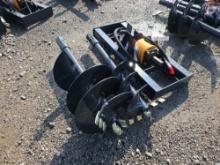 Wolverine Skid Loader Auger w/ 12" & 18" Bits