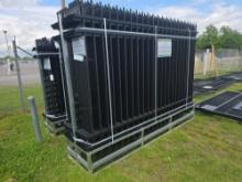 KJ 10FT x 7FT Powder  Coated Steel Site Fence