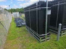 KJ 8 ft x 6 ft Powder Coated Site Fence