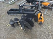 Wolverine Skid Loader Auger w/ 12" & 18" Bits