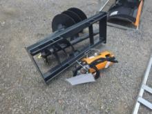 Wolverine Skid Loader Auger w/ 12" & 18" Bits