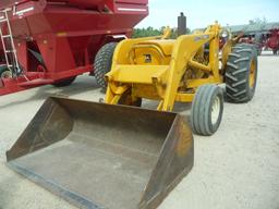 JD 401C industrial loader tractor, 3pt, pto, 16.9x24, 78" bucket, joystick loader controls, 4581 hou