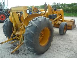 JD 401C industrial loader tractor, 3pt, pto, 16.9x24, 78" bucket, joystick loader controls, 4581 hou