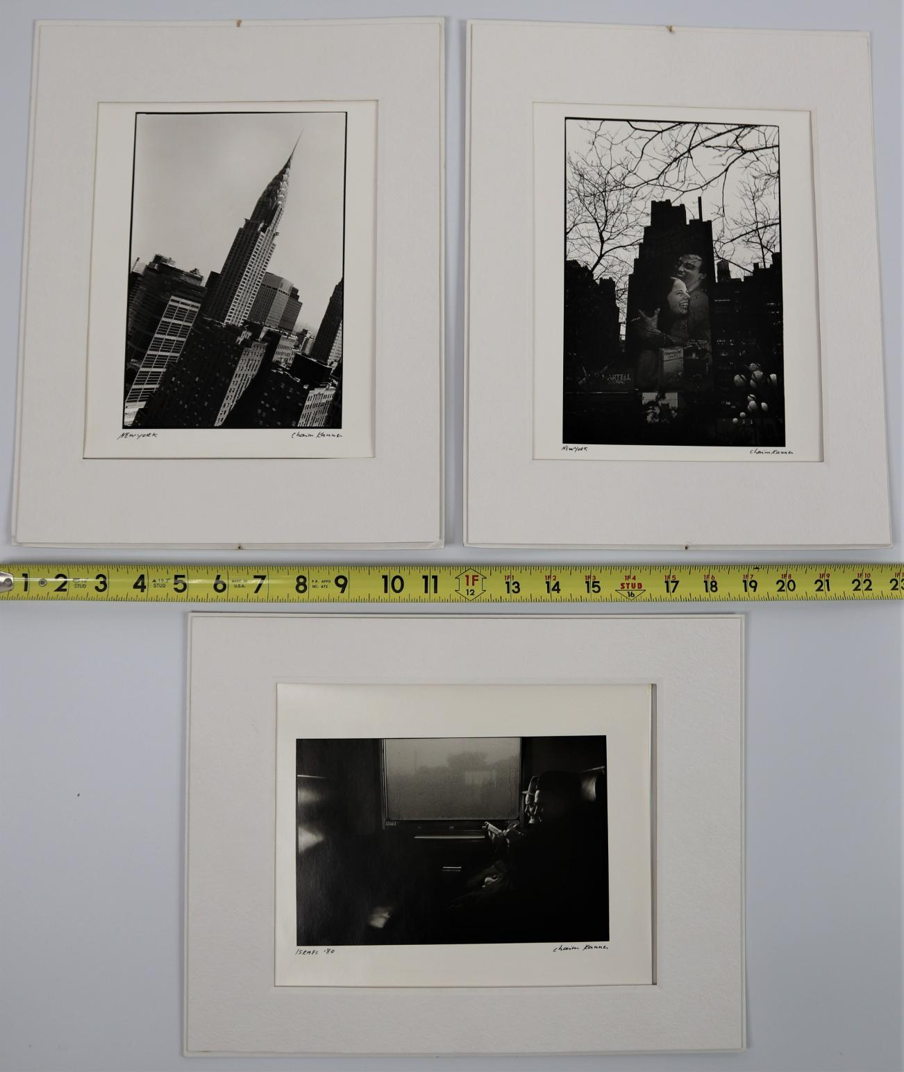 Chaim Kanner, Collection of Signed and  Matted Photographs