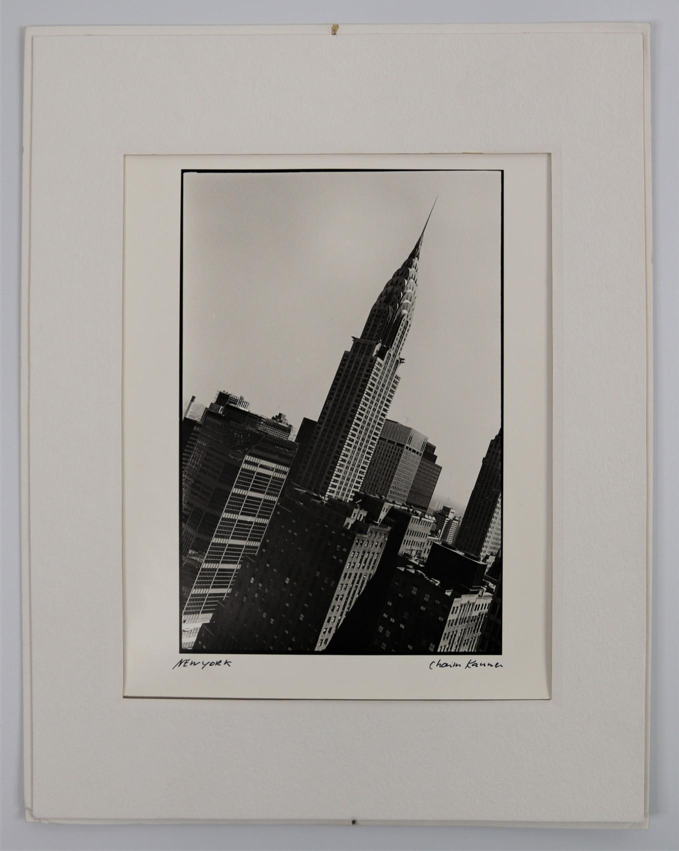 Chaim Kanner, Collection of Signed and  Matted Photographs