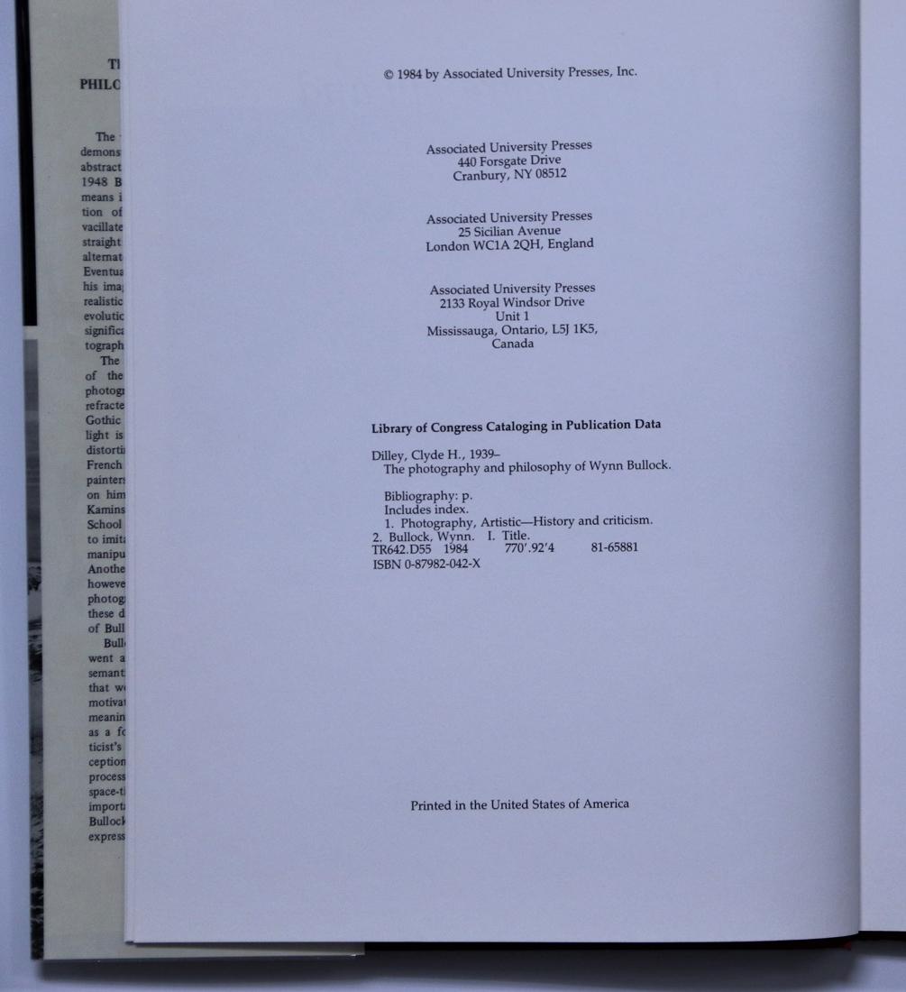 Clyde H. Dilley, "The Photography and Philosophy of Wynn Bullock"