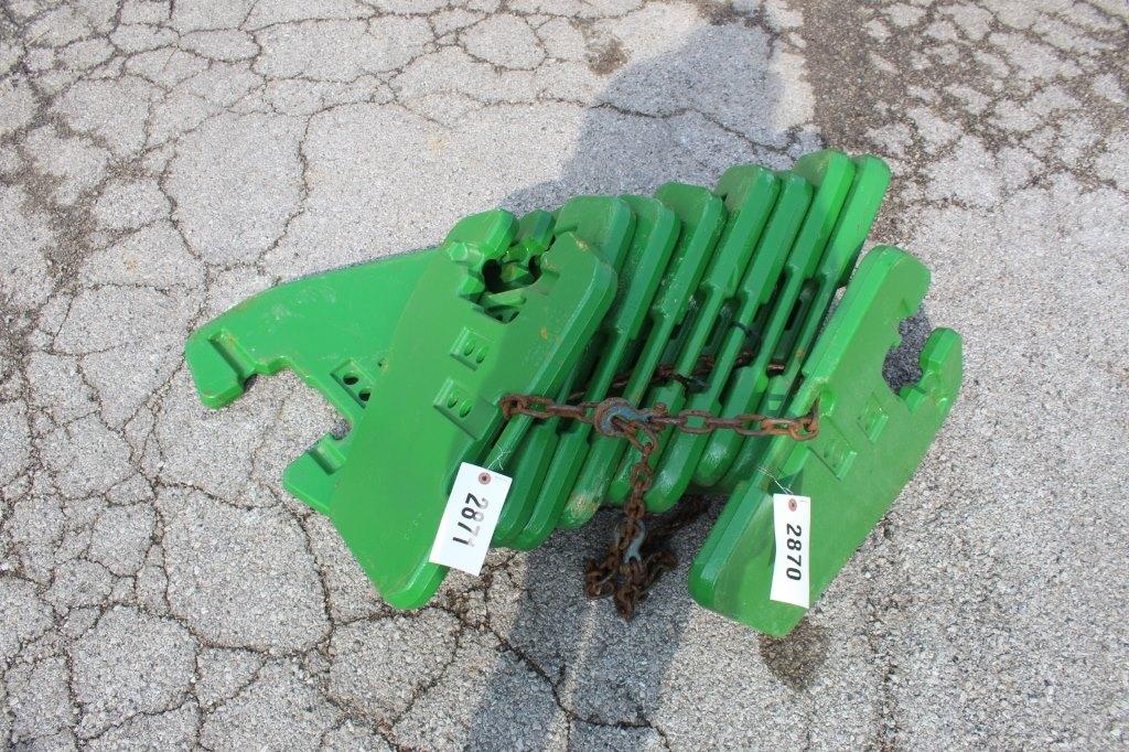 (5) John Deere Weights