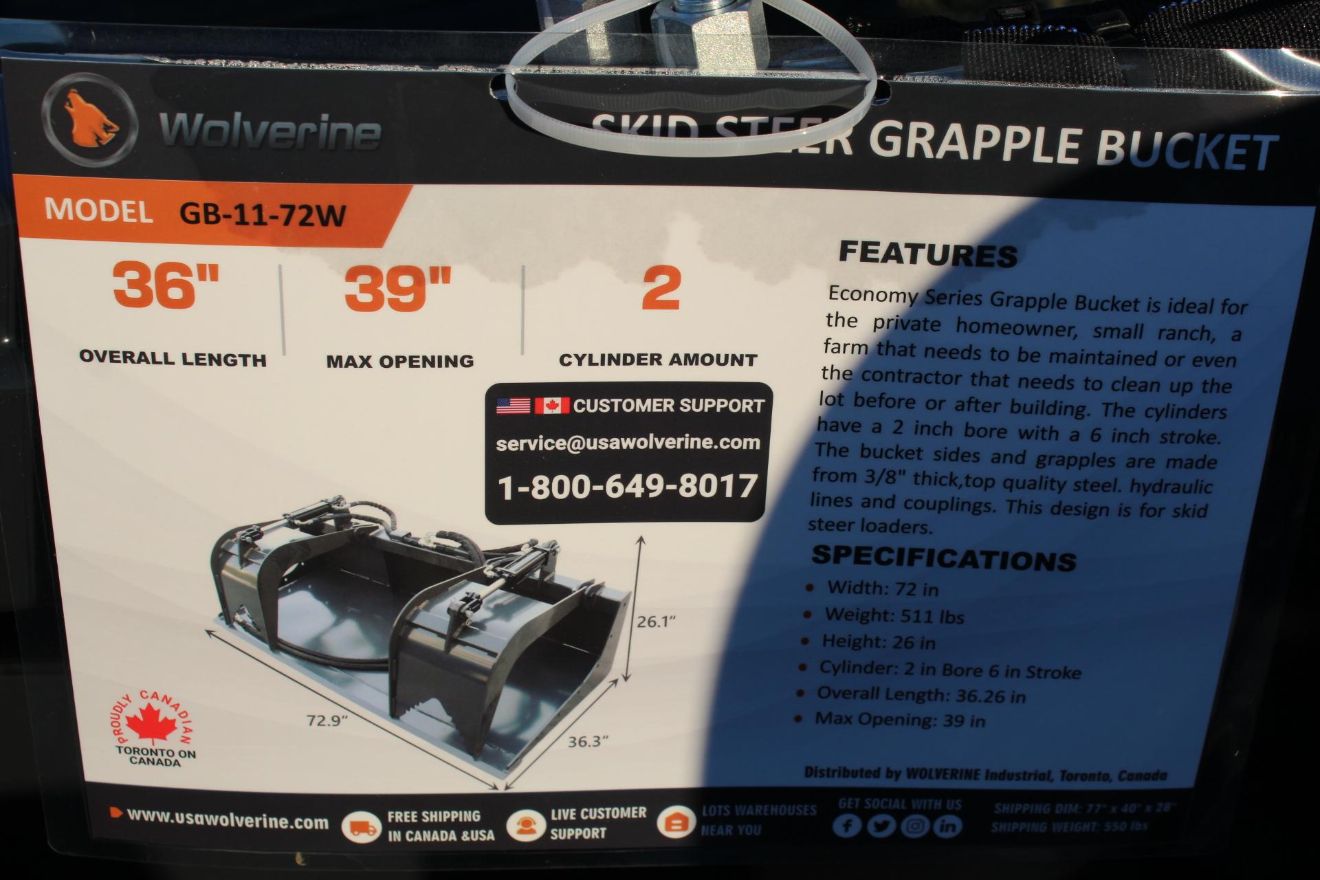 Wolverine 72" Grapple
