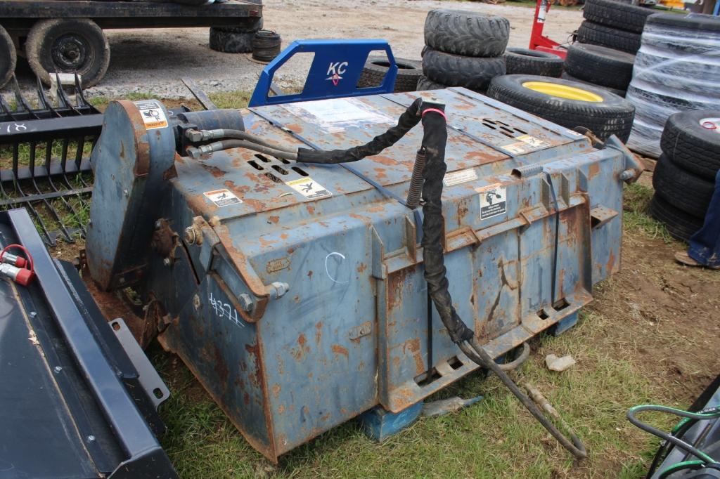 Soil preperator skidsteer attachment
