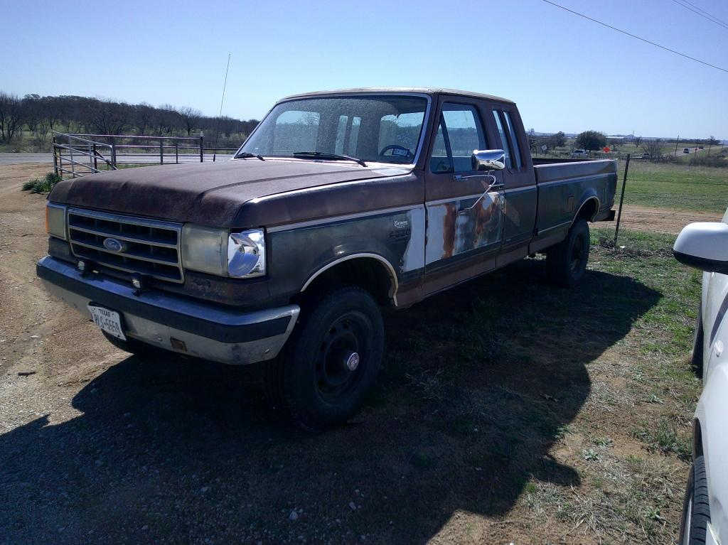 1990 FORD F250 EXTEN CAB PU-NO BATTERY-TRANS ISSUE
