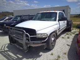 2001 DODGE 1T DUALLY FLATBED PU